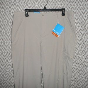 NWT Columbia Aruba Roll-Up Convertible Leg Pants PFG Sun Protection Size 16